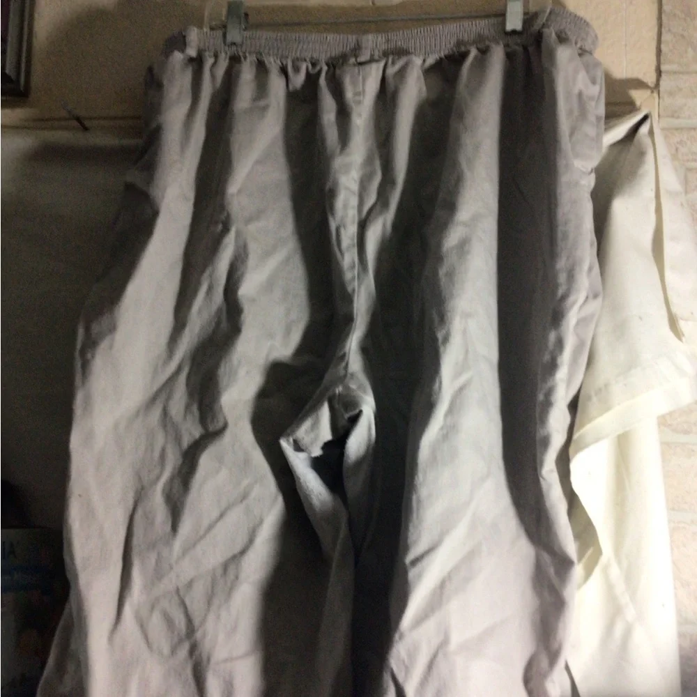 Classic Woman’s Light Beige  Elastic-Waist Pants
